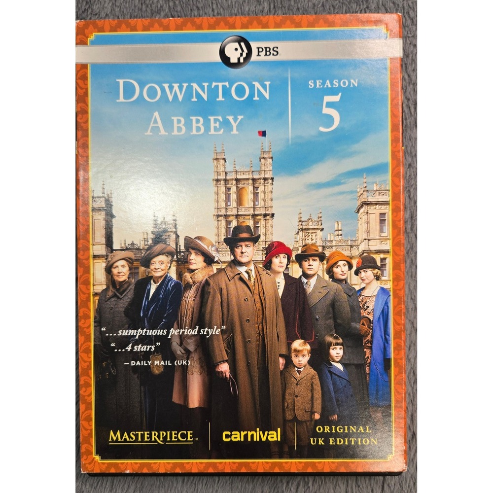 Downton Abbey Season 5 DVD Original UK Edition Masterpiece PBS 3-Disc Set